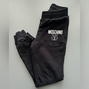 Moschino jogging pants size 10 boys in black.